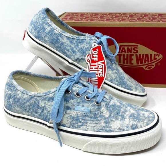 💖MEGA SALE💖VANS Women  VN0A5HZS9FM AUTHENTIC Denim Winter Sky Blue Canvas - Picture 1 of 11